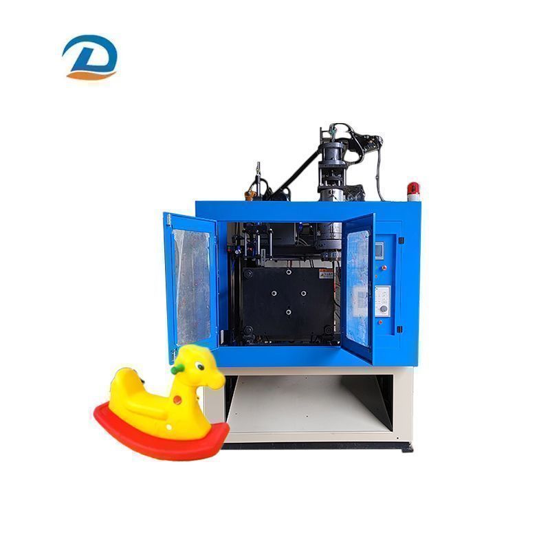 Semi-Automatic Twin Screw Oil Pot Blow Molding Machine with Liquid Level Line Design
