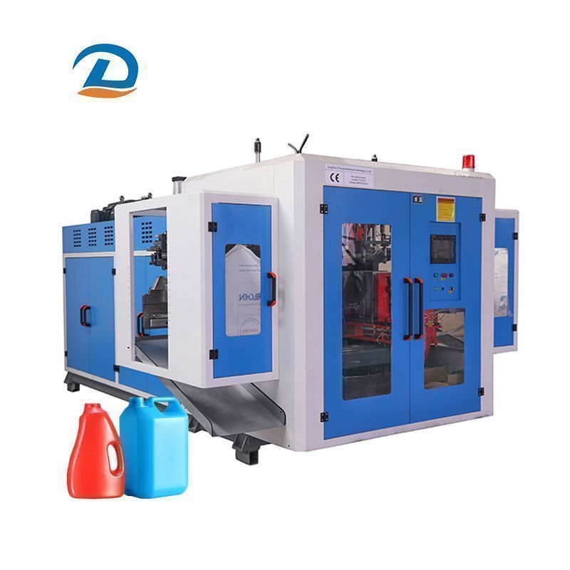 Fully automatic blow molding machine for 20L, 25L, 30L, 35L, and 50L chemical drums and stacking drums.