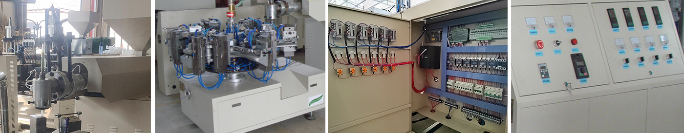 Making plastic toolboxes, long plastic tubes, washing machine drain hoses, and rotary blow molding machines.